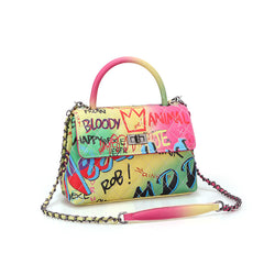 Ladies Painted Graffiti BagsColor Ladies Handbags - Fashionner