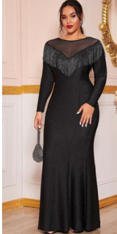 Fat Women Plus Size Evening Party Prom Long Dress Dresses - Fashionner