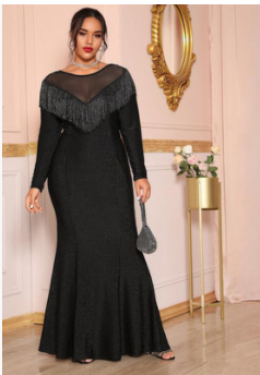 Fat Women Plus Size Evening Party Prom Long Dress Dresses - Fashionner