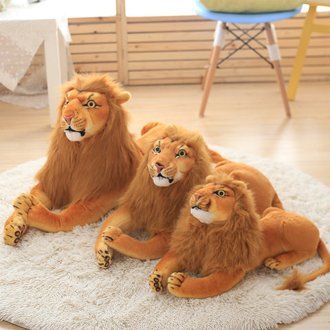 Peluche lion de simulation Poupée en peluche