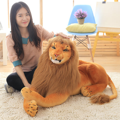Peluche lion de simulation Poupée en peluche