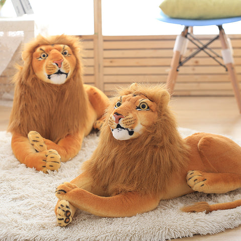Peluche lion de simulation Poupée en peluche