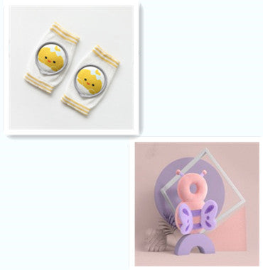 Genouillères bébé, accessoires de dessin animé, coudières de poupée, ensemble d'apprentissage bébé