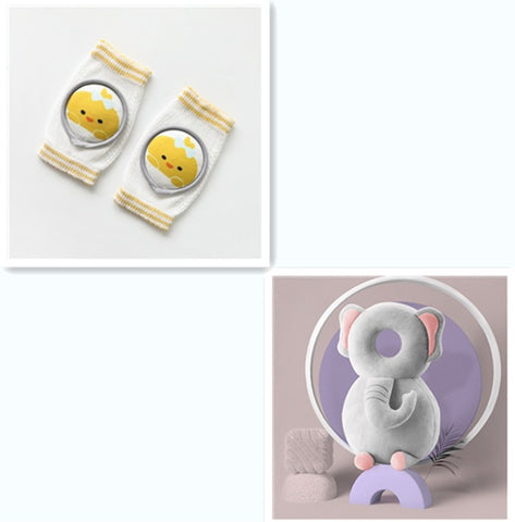 Genouillères bébé, accessoires de dessin animé, coudières de poupée, ensemble d'apprentissage bébé