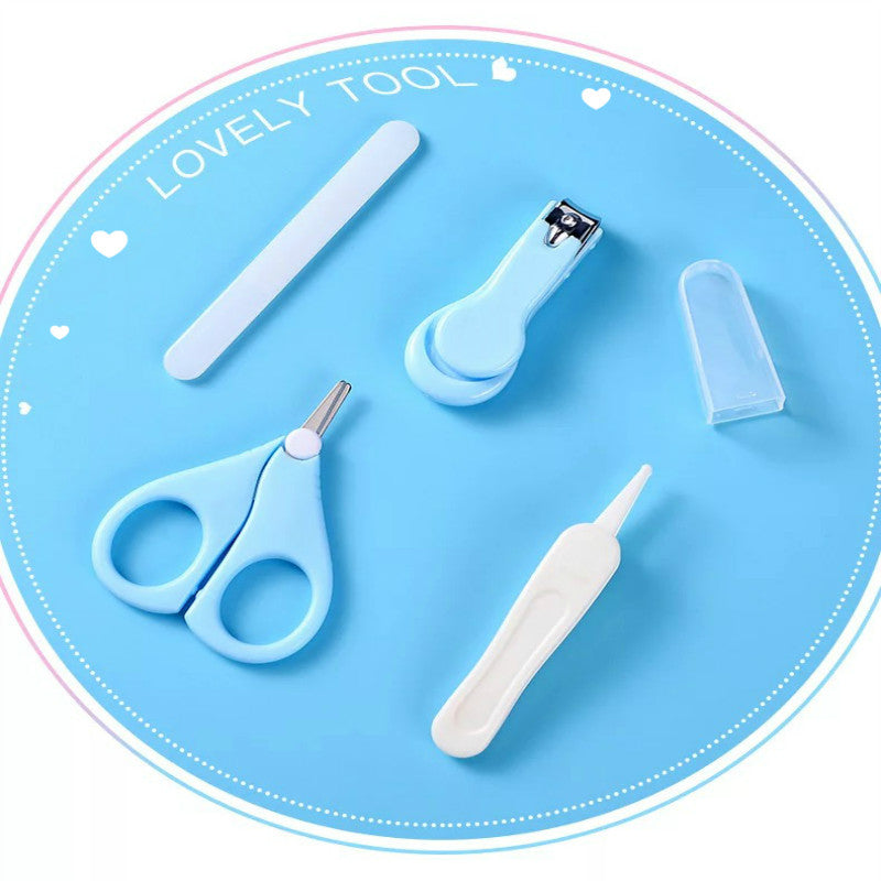 Baby Nail File Combination Set Baby Nail Clipper Four-Piece Set Baby Safety Nail Clipper - Fashionner