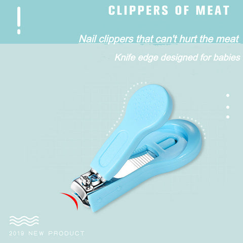 Baby Nail File Combination Set Baby Nail Clipper Four-Piece Set Baby Safety Nail Clipper - Fashionner