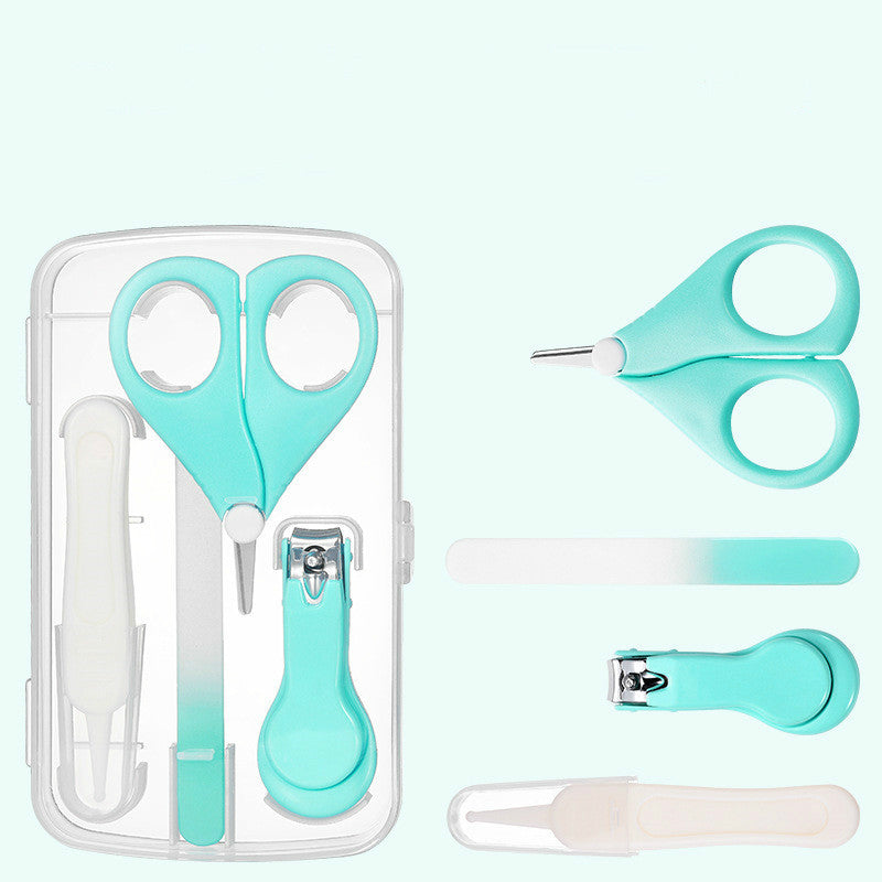 Baby Nail File Combination Set Baby Nail Clipper Four-Piece Set Baby Safety Nail Clipper - Fashionner