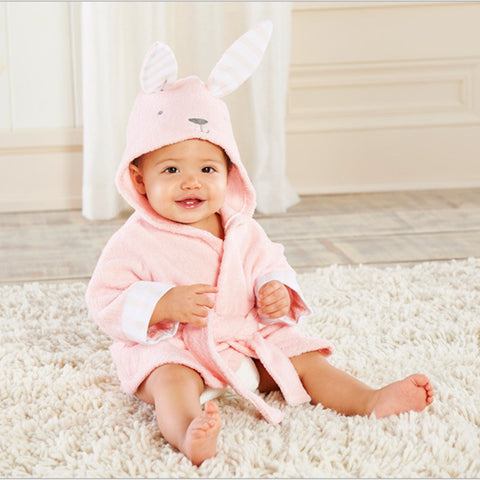 Serviettes de bain pour bébé en coton à capuche pour enfants, modèle animal de dessin animé mignon
