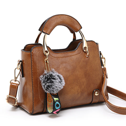 Women Vintage PU Handbag Polyester Handbag - Fashionner
