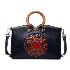Fashion Vintage Designer Ladies Bags Genuine Leather Womens Handbags For Women Shoulder Bag - Fashionner