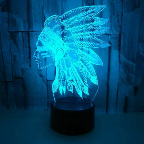Lampe de Nuit 3D Créative USB Dégradé Coloré