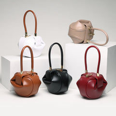 Leather handbags fashion dumplings handbag - Fashionner