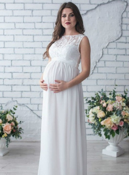 Buy Lace Sleeveless Maternity Dress online at Fashionner.