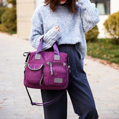 Large Capacity Multi-pocket Shoulder Bag For Women Nylon Waterproof Handbags Female Casual Commuting Messenger Crossbody Bags - Fashionner