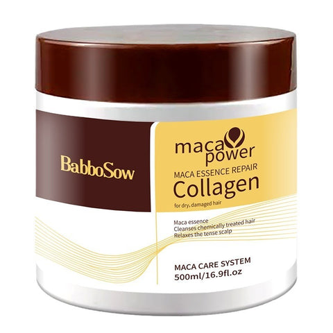 Masque Capillaire Hydratant au Collagène Crème Nourrissante Douce Nettoyage Profond Huile Essentielle Soin Capillaire