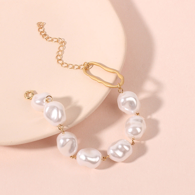 Buy Baroque Irregular Pearl Bracelet online at Fashionner.