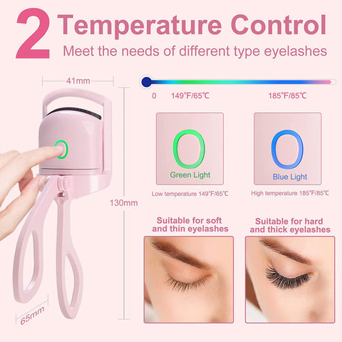 Recourbe-cils chauffant électrique portable, peigne chauffant pour cils longs, outils de maquillage, recourbe-cils thermique, recourbe-cils électrique rechargeable, recourbe-cils chauffant portable