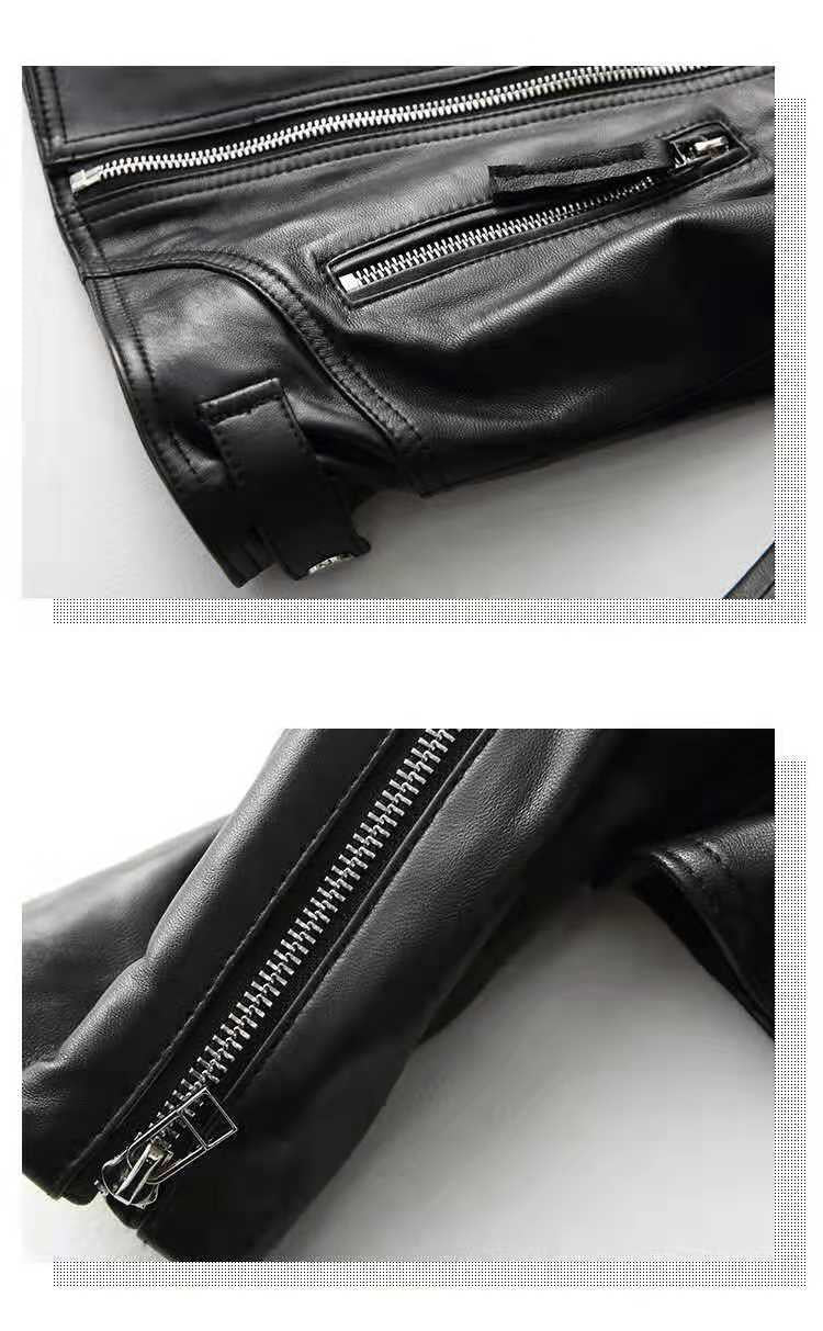 Sheepskin Small Motorcycle Jacket - Fashionner