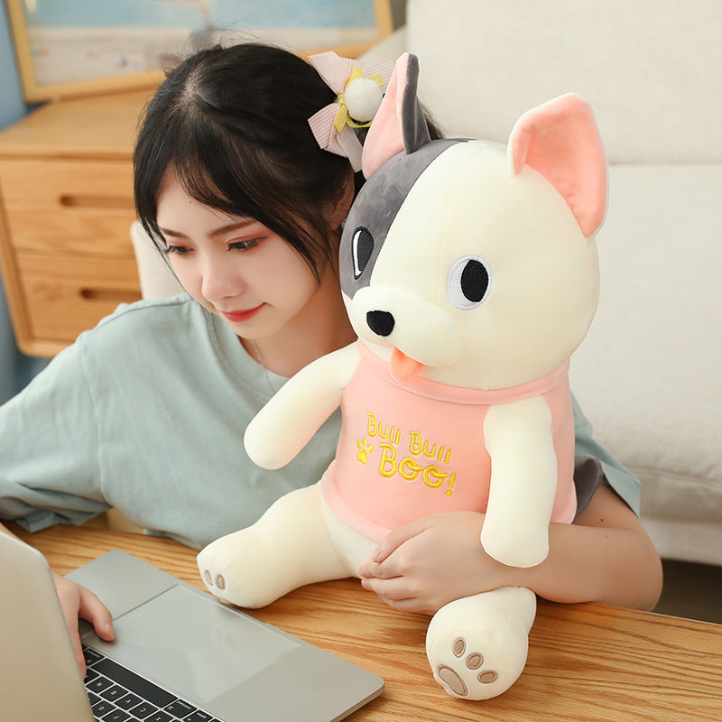 Bulldog plush toy doll