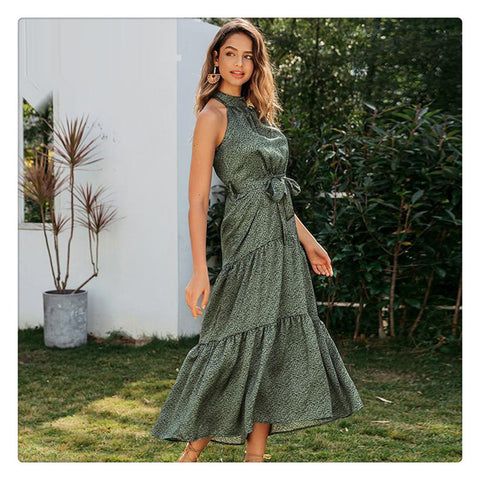 Printed midi dress