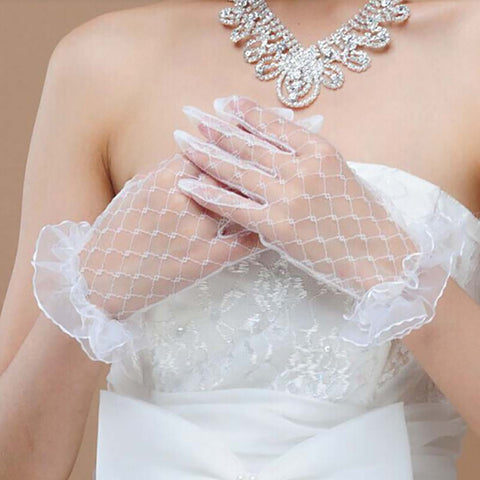 Gants de mariée en dentelle