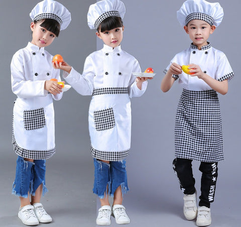 Chef Uniform Costume Children's COS Chef Role-playing Clothes