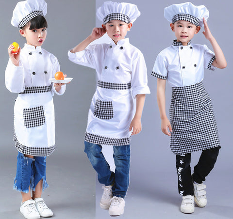 Chef Uniform Costume Children's COS Chef Role-playing Clothes