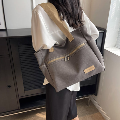 Canvas Shoulder Bags Women's Totes Handbag - Fashionner