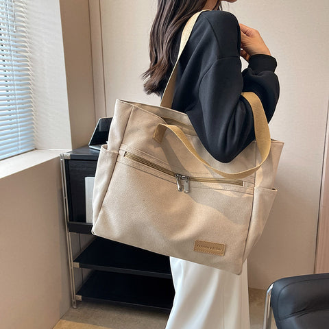 Canvas Shoulder Bags Women's Totes Handbag - Fashionner