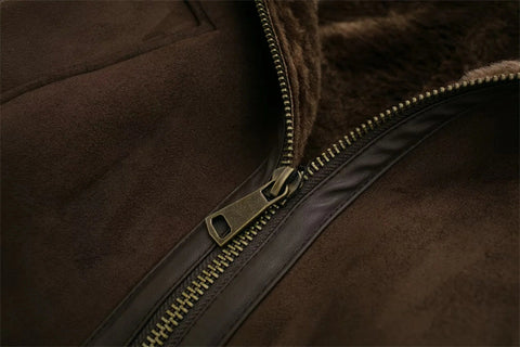 Warm Fur Integrated Loose Motorcycle Double-sided Jacket Jacket - Fashionner