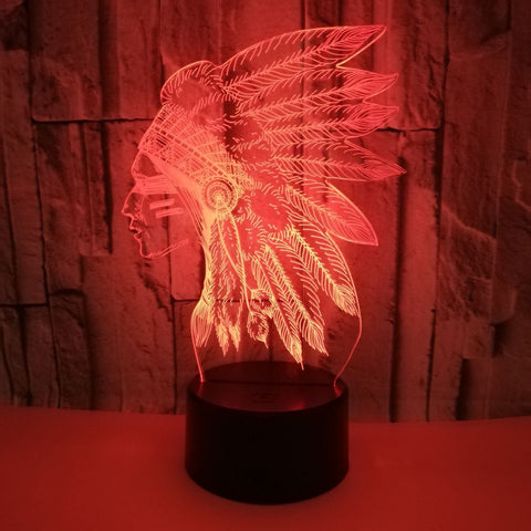 Lampe de Nuit 3D Créative USB Dégradé Coloré