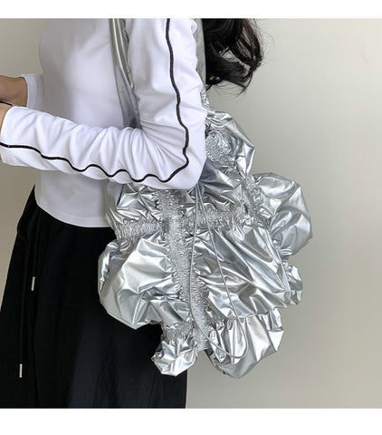 Special-interest Design Pleated Large Capacity Shoulder Bag - Fashionner