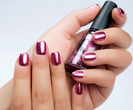 Stainless Steel Color Mirror Silver Nail Polish - Fashionner
