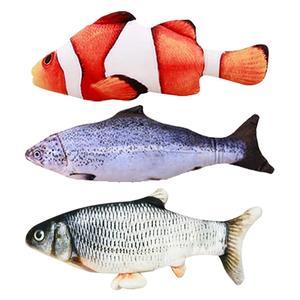 Version sans herbe à chat - Jouet électrique de simulation de poisson sauteur