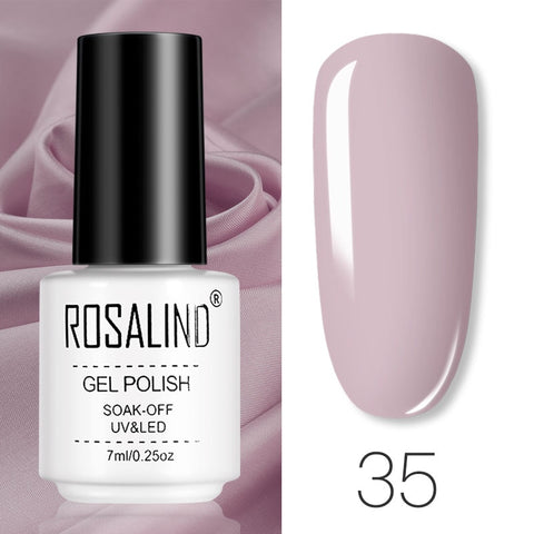 ROSALIND Gel Polish Set Manicure for Nails Semi Permanent Vernis top coat UV LED Gel Varnish Soak Off Nail Art Gel Nail Polish - Fashionner