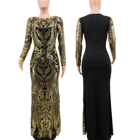 Robe de soirée à sequins