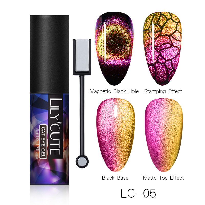 Magic Wide Cat Eye Nail Polish - Fashionner