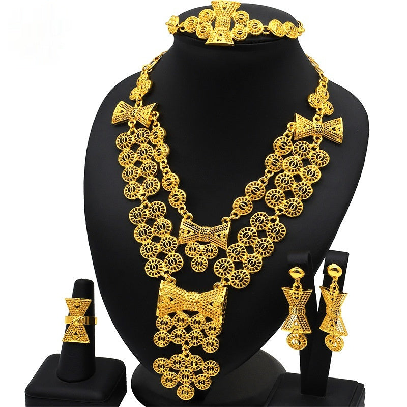 Buy Wedding Accessories Necklace Bracelet Ring Earrings online at Fashionner.