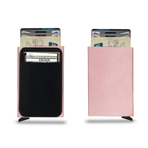 Porte-cartes métallique portefeuille intelligent