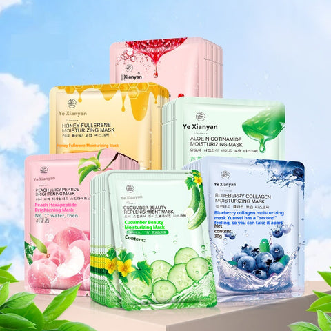 Masque Hydratant Collagène Myrtille 30g Aloès Nicotinamide