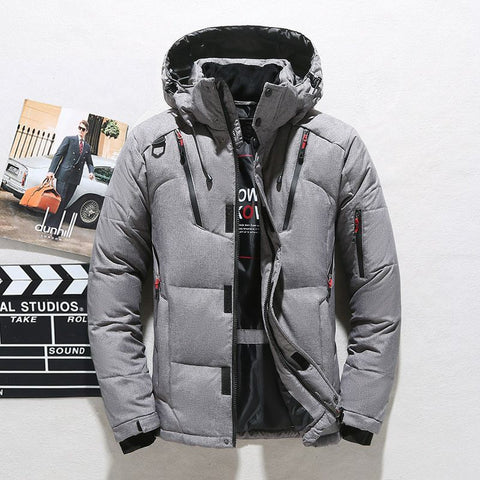 Veste à Capuche Coupe-Vent d'Extérieur Manteau de Sport Décontracté avec Poches Vêtements Chauds pour Hommes