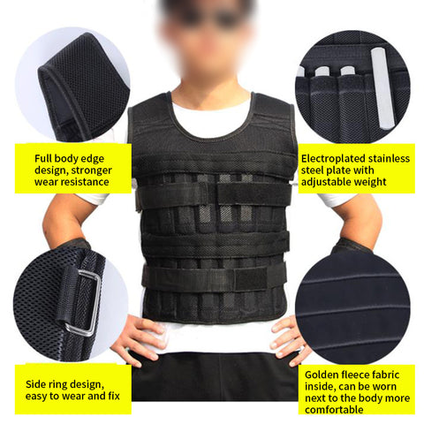 Gilet lesté de sport pour la course