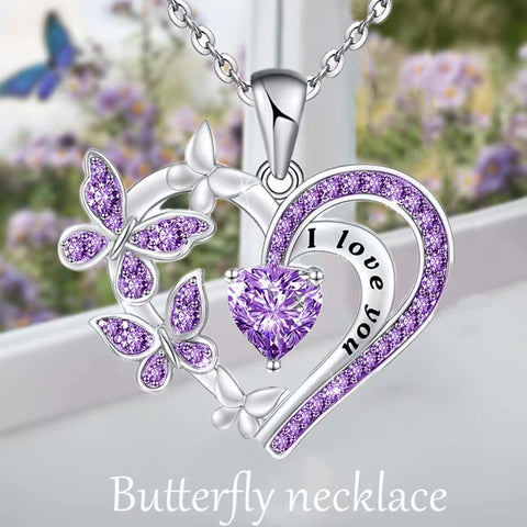 Collier papillon Ins avec strass, pendentif chaîne de clavicule creuse en forme de cœur, tendance et personnalisé, pour la Saint-Valentin