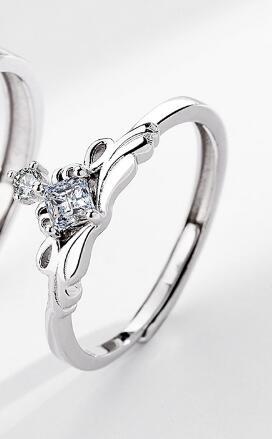 Princess And Knight Couple Ring