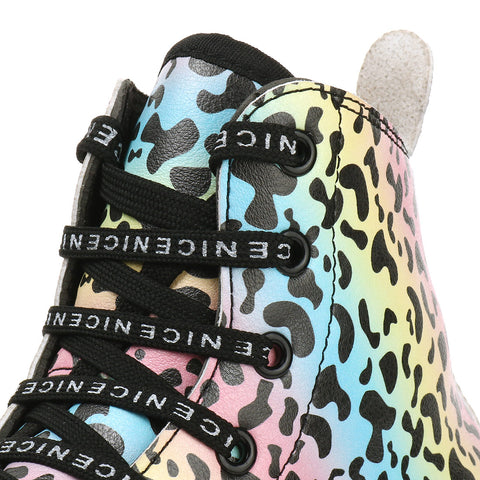 Outdoor Quad Roller Skate Sneaker Skating  Blade Leopard Pattern  Breathable Abec-7 4 Wheels Shoes - Fashionner