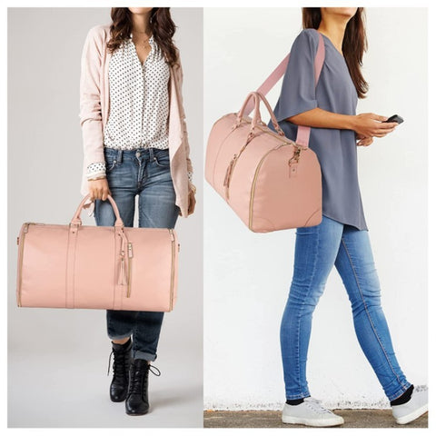Sac de voyage polochon grande capacité, sac à main pour femme, sac à costume pliable, sacs fourre-tout étanches pour vêtements