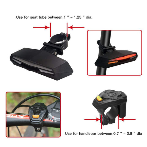 Smart LED Wireless Tail Light - Fashionner