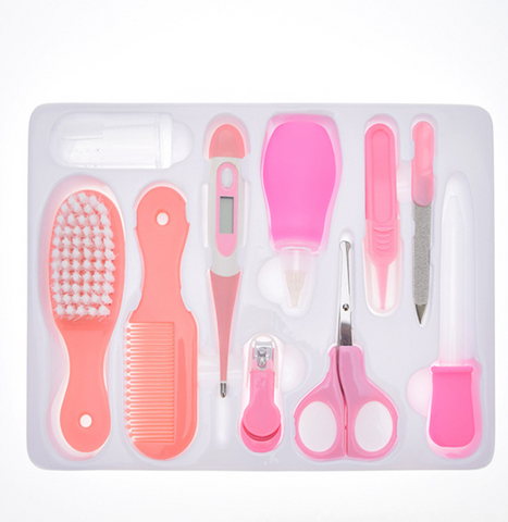Maternal and Infant Thermometer Feeding Nasal Nasal Care 10 Piece Set Baby Manicure Clamp Nail Clipper Set - Fashionner