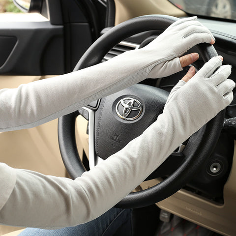 Manchettes en coton minces pour femmes, protection solaire pour la conduite automobile