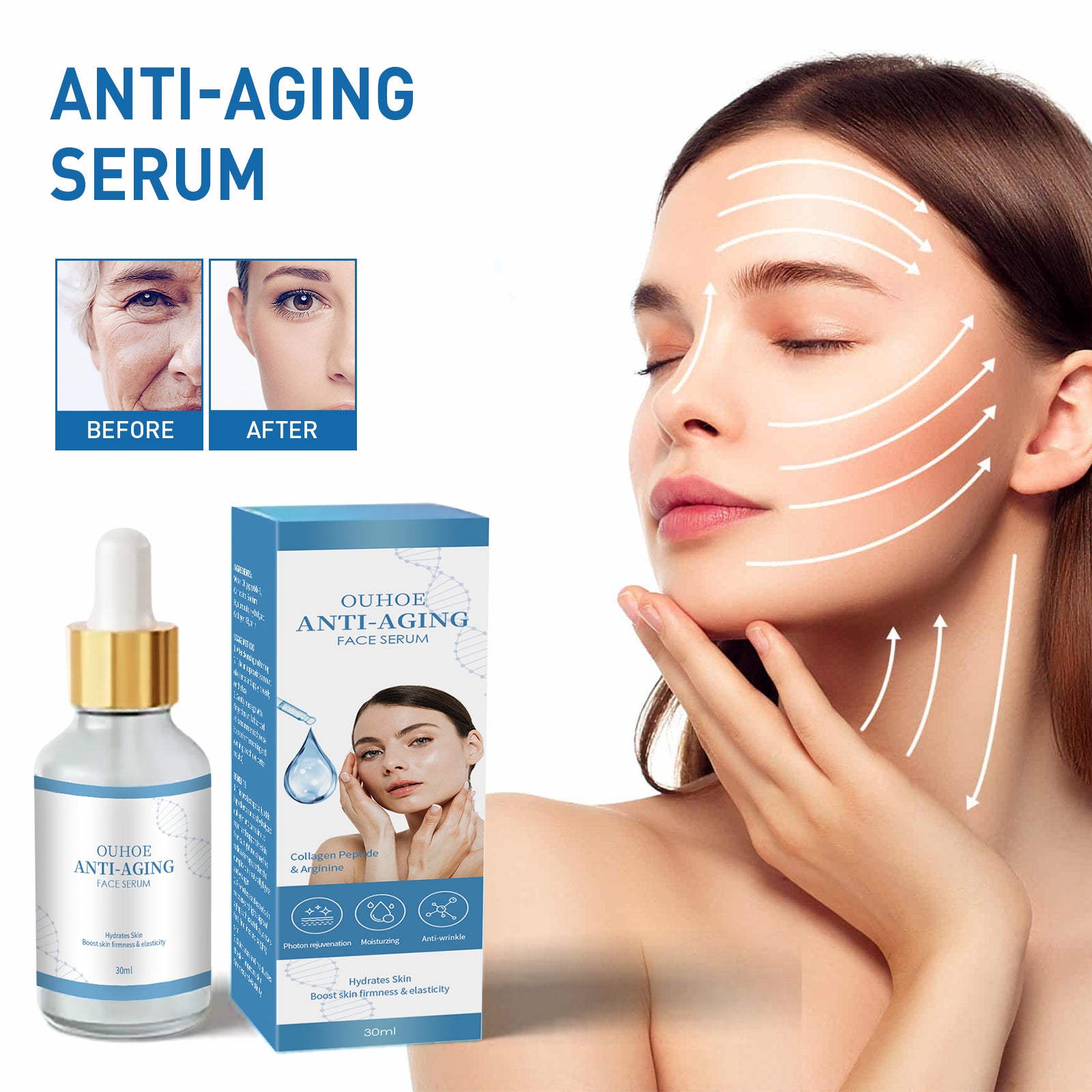 Buy Hyaluronic Acid Anti-Wrinkle Essence, Reduces Lines Moisturizes Rejuvenates And Firms Skin Essence online at Fashionner